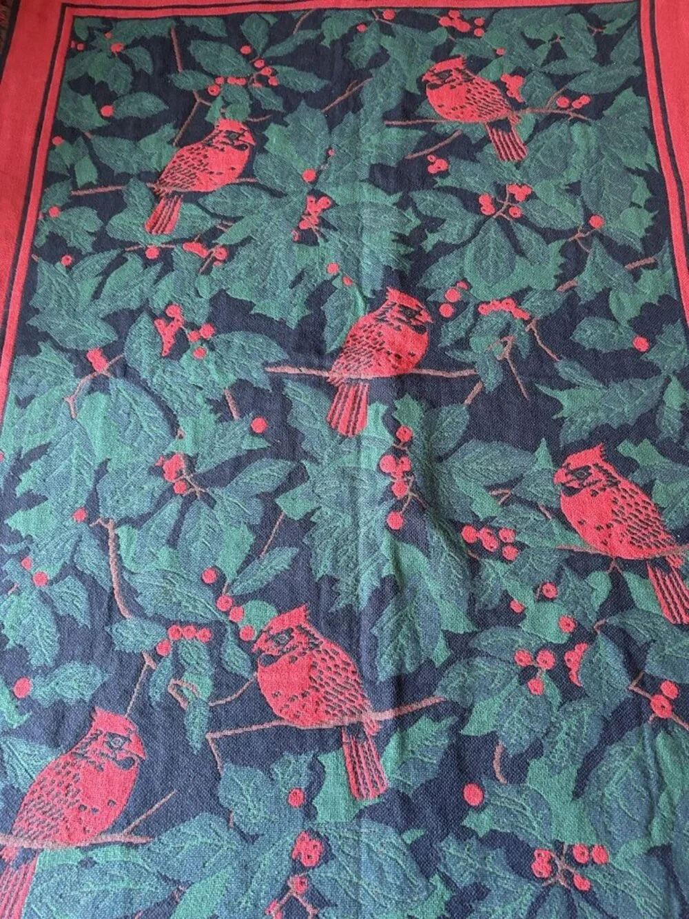 Bob Timberlake Cardinal Tapestry Throw Blanket 52